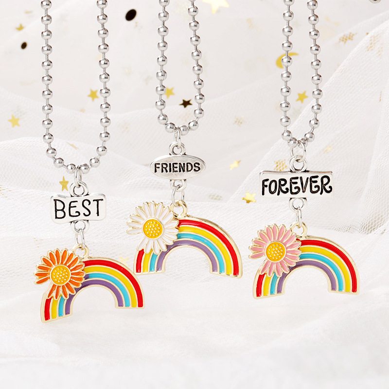 2020 Bohemian Stainless Steel Best Friends Stitching Pendant Necklace for Female Floral Rainbow Friendship Necklace Puzzle Choker BFF
2020 Bohemian Stainless Steel Best Friends Stitching Pendant Necklace for Female Floral Rainbow Friendship Necklace Puzzle Choker BFF