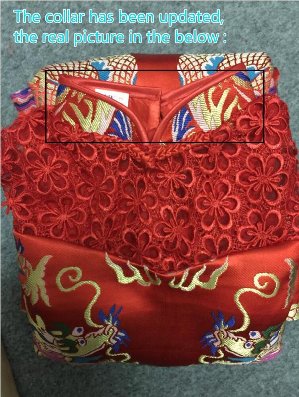 Women Chinese Cheongsam Summer Long Fishtail Chinese Traditional Dress Wedding Red Cheongsam Dress Long Qipao1