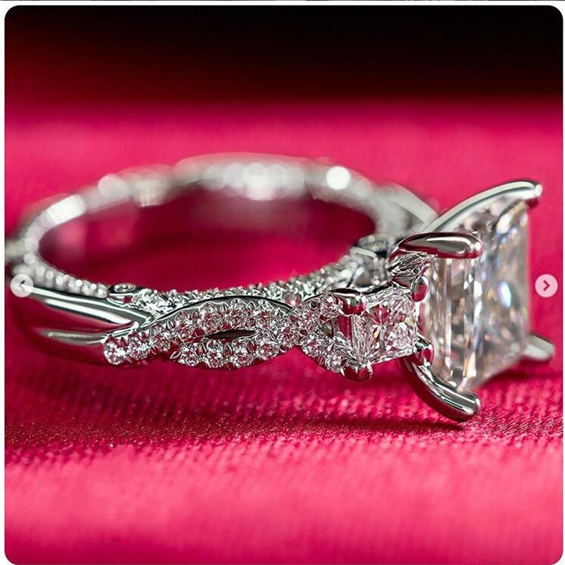 Sterg Sier White Topaz & CZ Dia Eternity Ring | Handmade Jewelry a16c