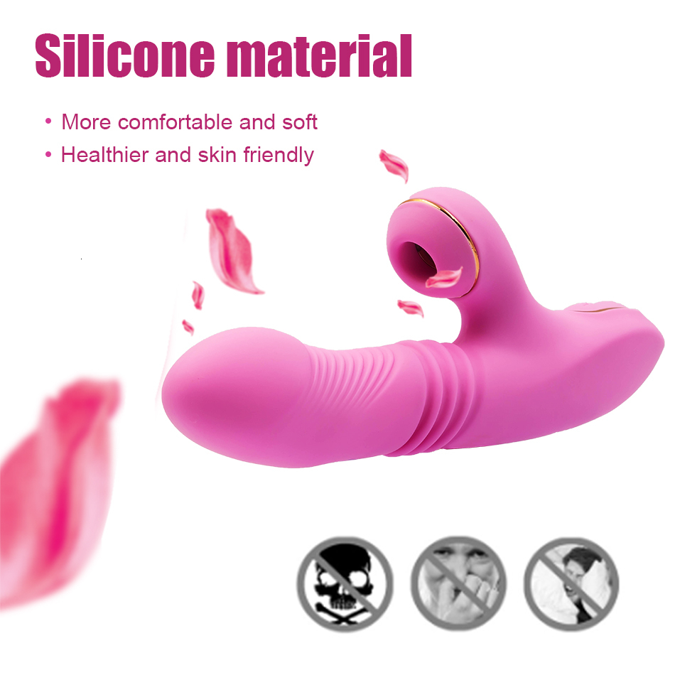 Telescopic Dildo Clit Sucker Vibrators G spot Phalos Female Clitoris Stimulator Vagina Vibrator Adults Sex Toys For Woman Y191022