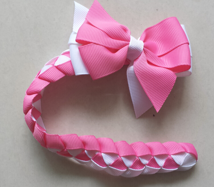 Hair Bun wraps Bows Clips Head Wrap Gingham Hair band Updo Headbands for Girl women Hair Extensions Full Snood Accessories 50pcs PD020