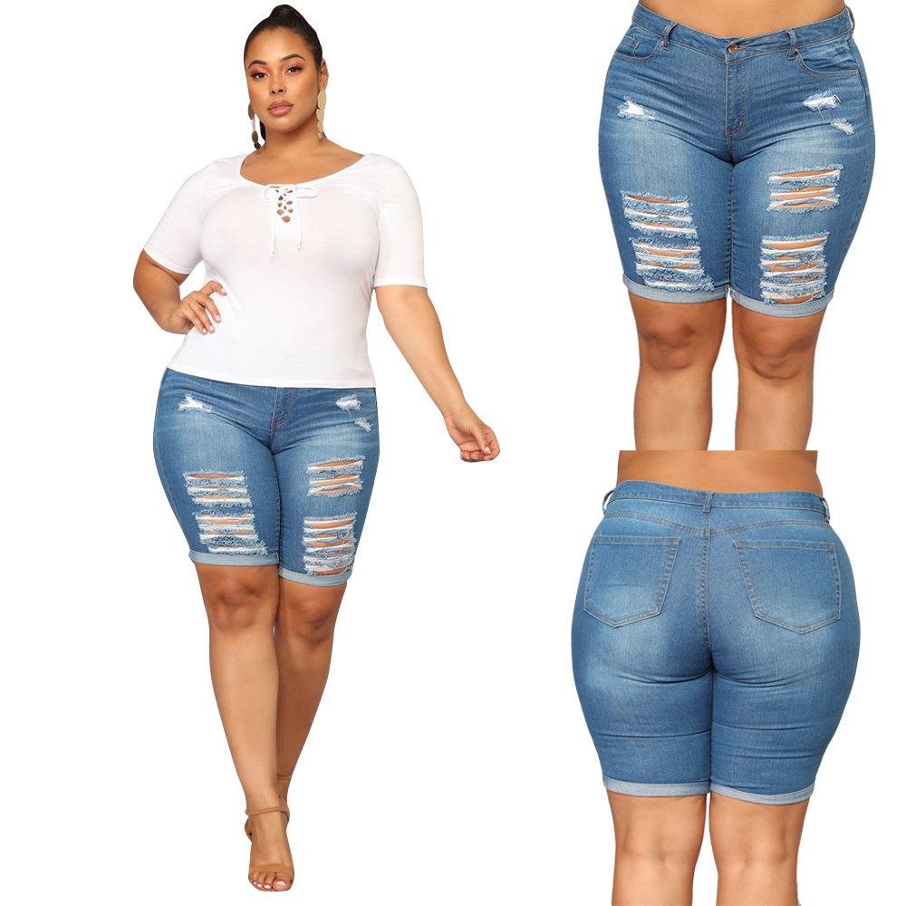 Women's Jeans -5XL Plus Size Skinny Short Women Casual Denim Nature Waist Pencil Pants Washed Summer Mom Jean Femme, Blue
Women's Jeans -5XL Plus Size Skinny Short Women Casual Denim Nature Waist Pencil Pants Washed Summer Mom Jean Femme, Blue