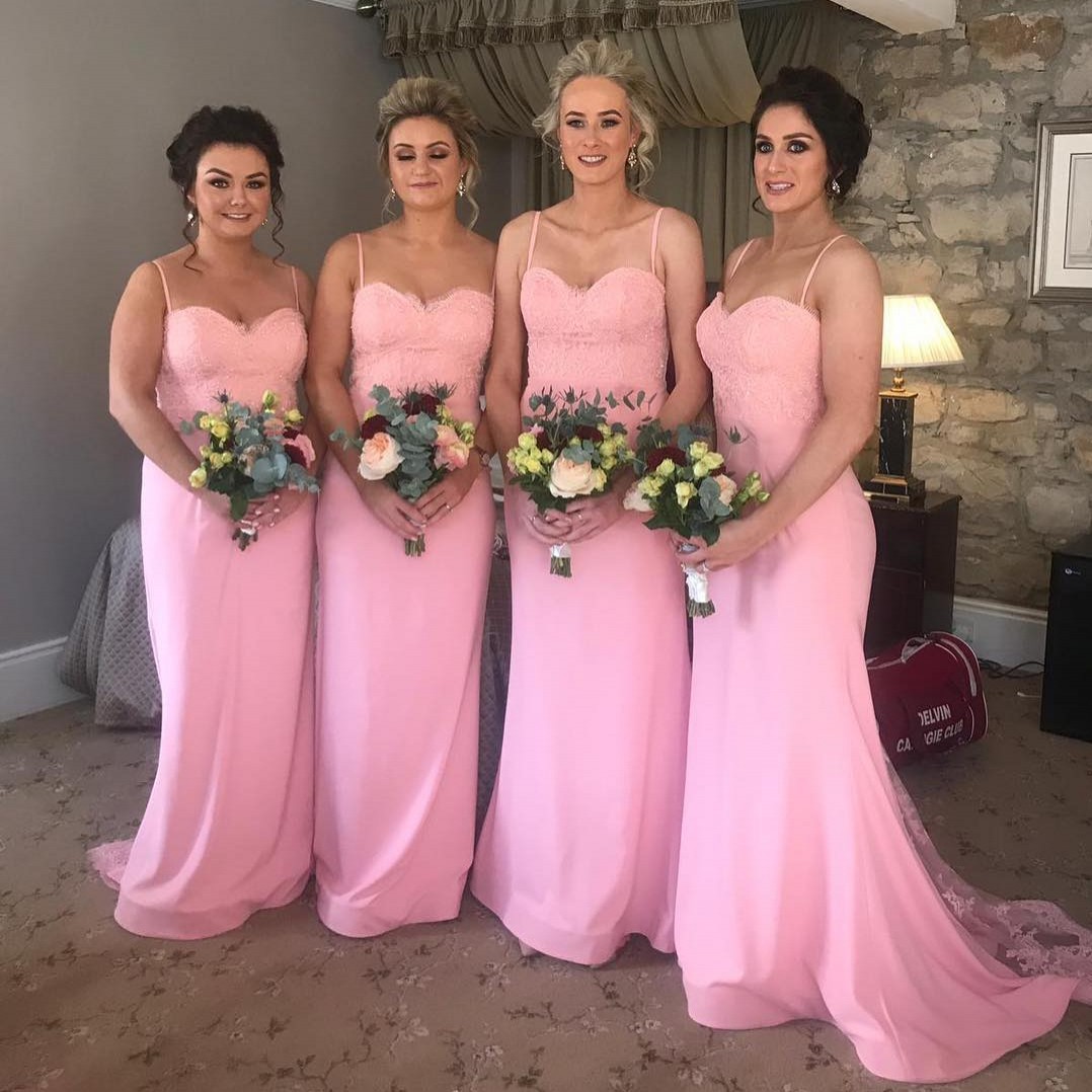 Cheap Pink Long Bridesmaids Dresses 2019 Beaded Lace Applique Maid of Honor Dresses Junior Bridesmaid Summer Beach Dresses
Cheap Pink Long Bridesmaids Dresses 2019 Beaded Lace Applique Maid of Honor Dresses Junior Bridesmaid Summer Beach Dresses