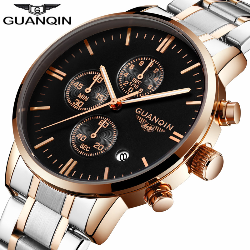 relogio masculino GUANQIN Mens Watches Top Brand Luxury Stainless Steel Quartz Watch Men Sport Chronograph Luminous Wrist Watch, Slivery;brown
relogio masculino GUANQIN Mens Watches Top Brand Luxury Stainless Steel Quartz Watch Men Sport Chronograph Luminous Wrist Watch, Slivery;brown