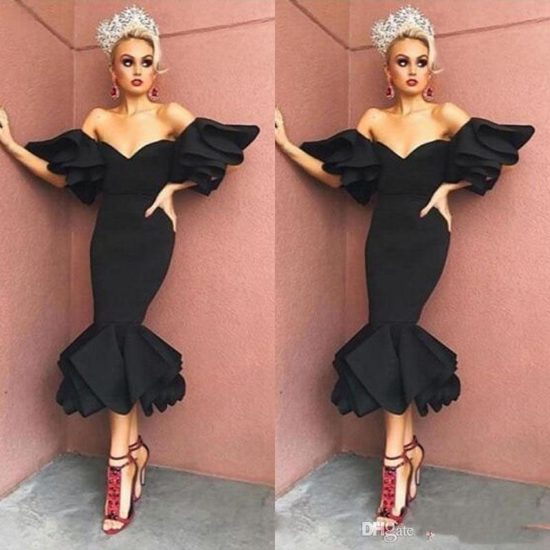 Black Tea Length Off-the-Shoulder Prom Party Dresses Ruffles Short Sleeve Short Evening Gown Satin Women's Cocktail Dress, Khaki
Black Tea Length Off-the-Shoulder Prom Party Dresses Ruffles Short Sleeve Short Evening Gown Satin Women's Cocktail Dress, Khaki