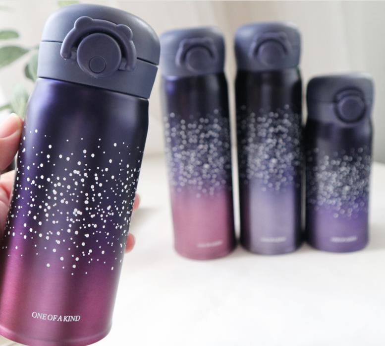 Starry Sky 304 Stainless Steel Vacuum Cup Thermos Water Bottle Flasks Insulated Cup Travel Bottle gift Drinkware 500ml 350ml