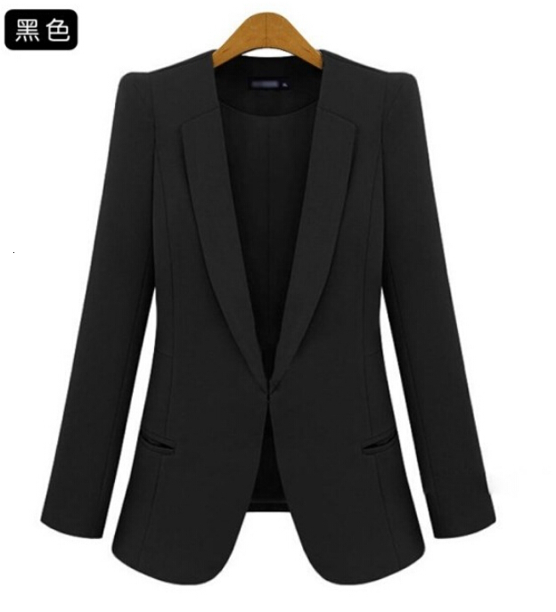 2019 New Plus Size Womens Business Suits Spring Autumn Allmatch women Blazers Jackets Short Slim longsleeve Blazer Women Suit CJ191201