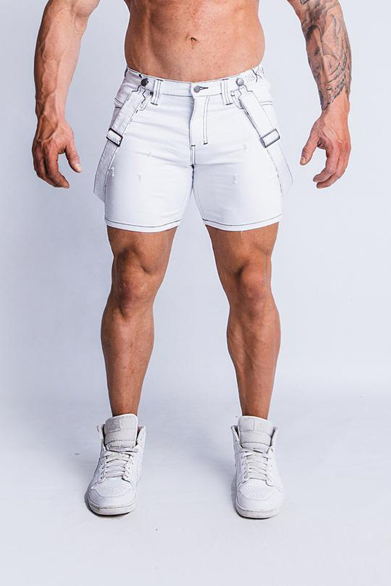 Mens Summer Desiger Jeans White Shorts Slim Fit Half Length Ripped Hiphop Shorts, Blue
Mens Summer Desiger Jeans White Shorts Slim Fit Half Length Ripped Hiphop Shorts, Blue