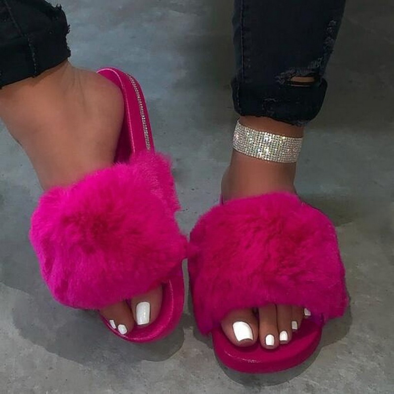 ADISPUTENT Fur Slippers Women Real Fur Slides Home Furry Flat Sandals Female Cute Fluffy House Shoes Woman 2020, Brown
ADISPUTENT Fur Slippers Women Real Fur Slides Home Furry Flat Sandals Female Cute Fluffy House Shoes Woman 2020, Brown
