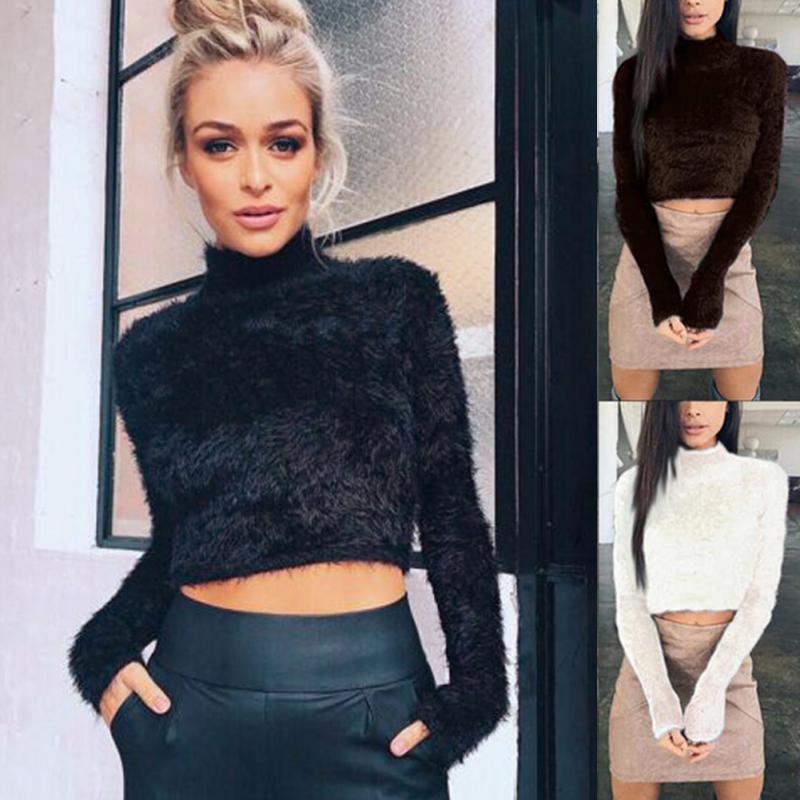 Autumn Women Long Sleeve Short Sweater Imitation Cashmere Fur Pullover Turtleneck Bottoming Plush Tops Solid Basic Sweater#128, Coffee
Autumn Women Long Sleeve Short Sweater Imitation Cashmere Fur Pullover Turtleneck Bottoming Plush Tops Solid Basic Sweater#128, Coffee