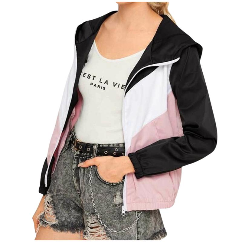 Women Jacket Spring Fashion Women' Casual Patchwork Long Sleeve Coat Windbreaker Cardigan Hooded Jacket Coat #40%, Black
Women Jacket Spring Fashion Women' Casual Patchwork Long Sleeve Coat Windbreaker Cardigan Hooded Jacket Coat #40%, Black
