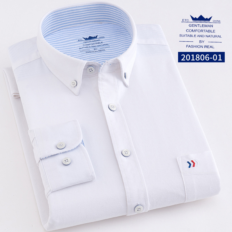 2020 Spring and Autumn Men's Business Shirt Casual Shirt Men's Work Uniform Fashion Long Sleeve Solid Color
2020 Spring and Autumn Men's Business Shirt Casual Shirt Men's Work Uniform Fashion Long Sleeve Solid Color