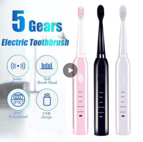 Powerful ultrasonic sonic electric toothbrush USB charging rechargeable toothbrush washable electronic whitening toothbrush USB charging
Powerful ultrasonic sonic electric toothbrush USB charging rechargeable toothbrush washable electronic whitening toothbrush USB charging
