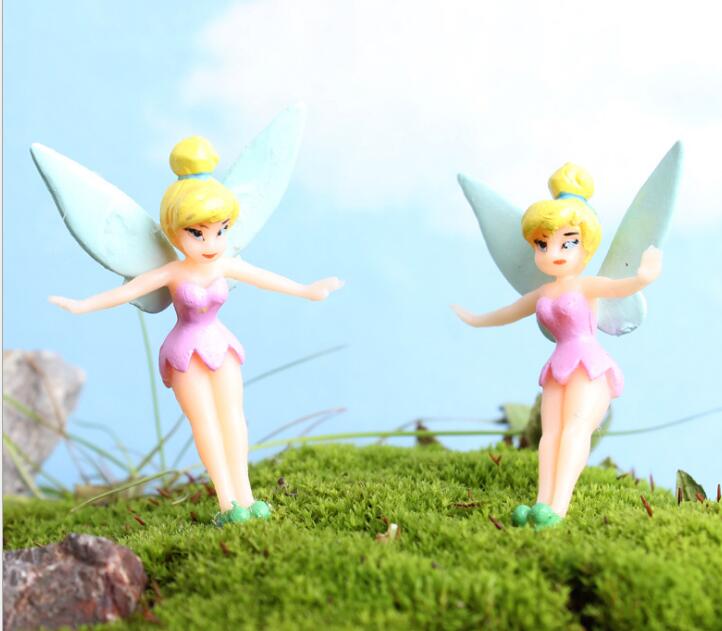 Cartoon Fairy Figurines Fairy Garden Miniatures Gnomes Pixie Dust Princess Miniature Fairy Figurine Mini Garden Resin C