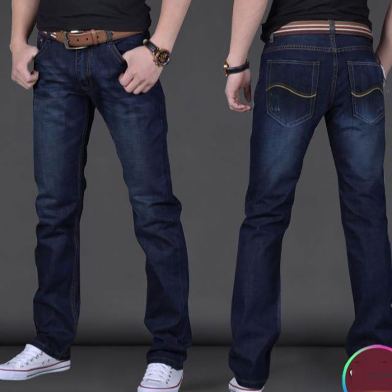 Jeans straight pants low waist breeches made of old straight pants multi pocket, 508
