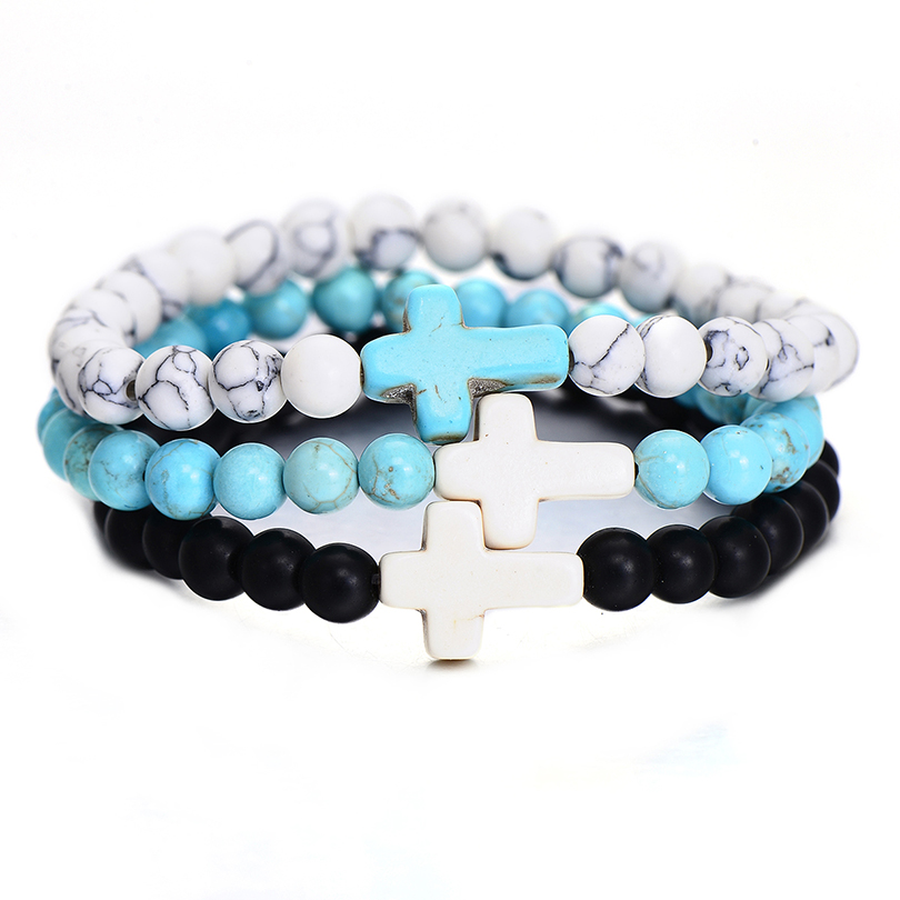 Trendy 8mm Black Lava stone turquoise Bead cross bracelet Essential Oil Diffuser Bracelet For Women men Jewelry
Trendy 8mm Black Lava stone turquoise Bead cross bracelet Essential Oil Diffuser Bracelet For Women men Jewelry