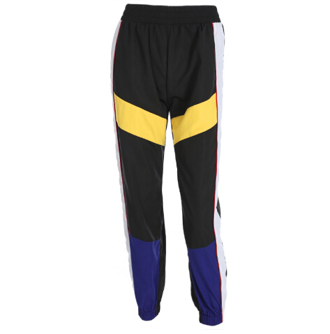 High Waist Patchwork Black Pencil Streetwear Cargo Pants Loose Jogger Trousers Women Sweatpants B3