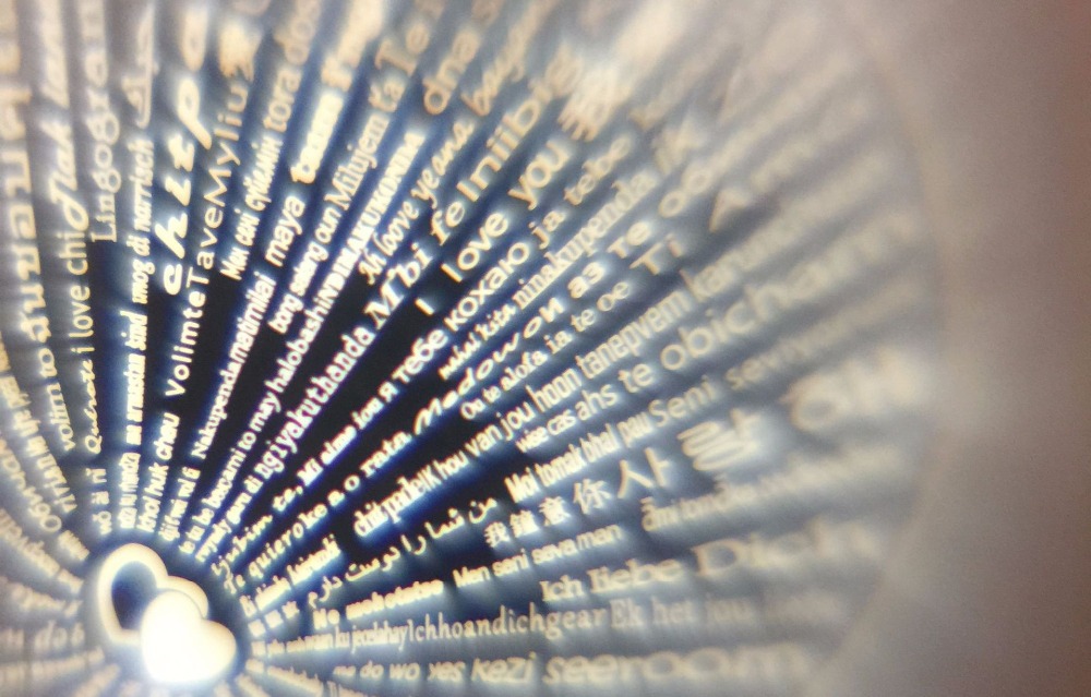 Creative Projection 100 Languages I Love You Women Gold Silver Necklace Necklace Jewelry for Women Gifts