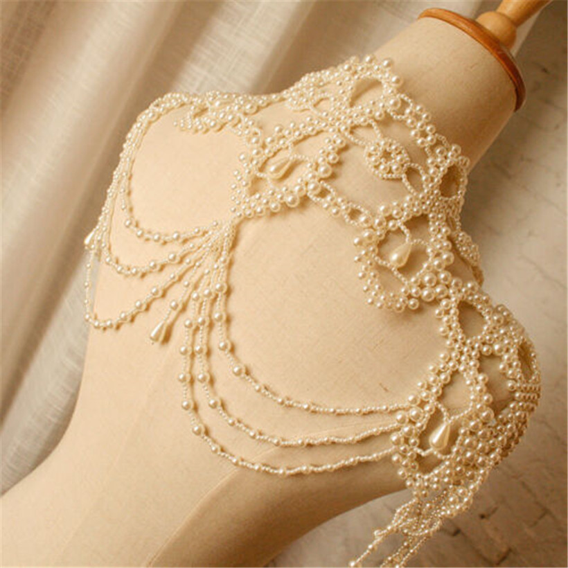 Wedding Bridal Pearls Wrap Shoulder Necklace Full Body Chain Jewelry Princess Handmade Dress Accessories Luxury Fashion Necklace Wrap Gift, Silver
Wedding Bridal Pearls Wrap Shoulder Necklace Full Body Chain Jewelry Princess Handmade Dress Accessories Luxury Fashion Necklace Wrap Gift, Silver