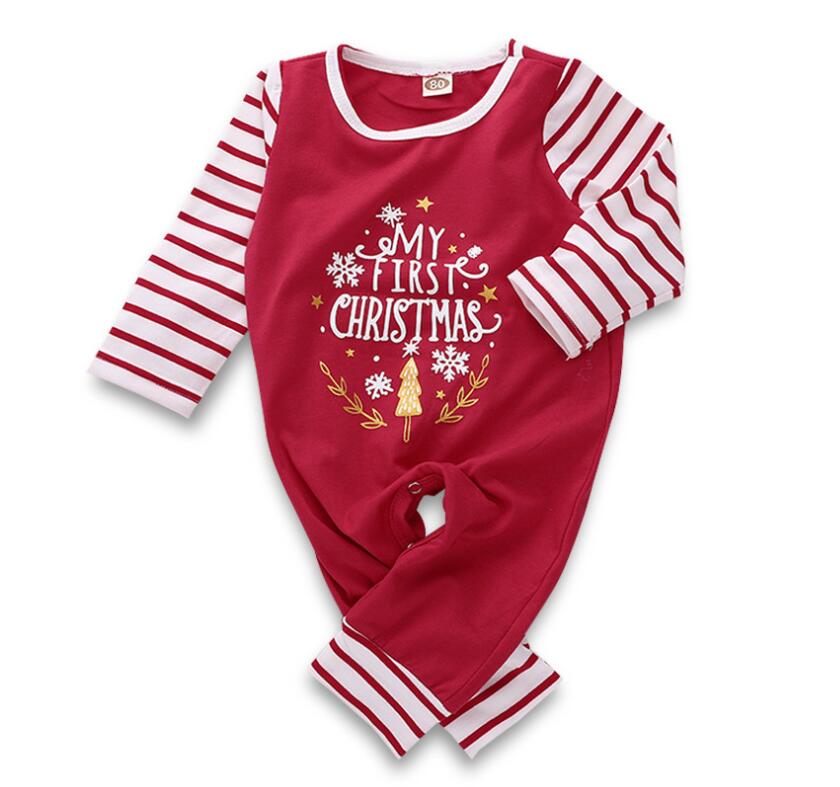 Baby Christmas Red White Strip Long Sleeve Romper Girl Boy Spring and Autumn Jumpsuits Kids Clothes Onesies ZHT 146
Baby Christmas Red White Strip Long Sleeve Romper Girl Boy Spring and Autumn Jumpsuits Kids Clothes Onesies ZHT 146