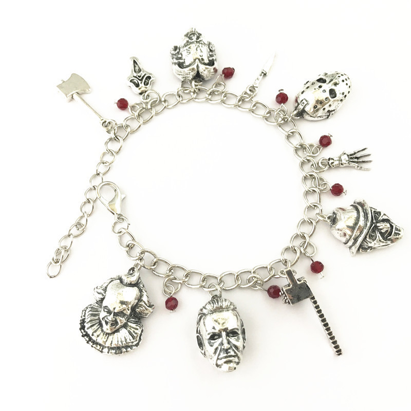 Fantasy Universe Free Shipping 20pc A Lot Halloween Black Friday Bracelet Horror Movie Ghost Ghost Returns Chaji Jason Mask Bracelet Bracelet C1902150