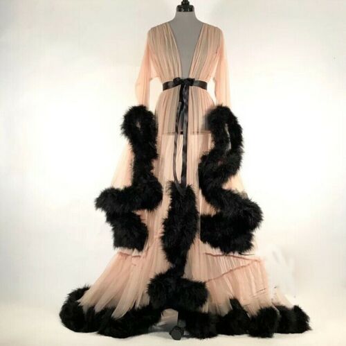 Sexy Lace Night Robe Women Kimono Night Maxi Dress Gown Mesh Long Sleeve Fur Babydoll Party Sleepwear Nightgrown Robes, Purple
Sexy Lace Night Robe Women Kimono Night Maxi Dress Gown Mesh Long Sleeve Fur Babydoll Party Sleepwear Nightgrown Robes, Purple
