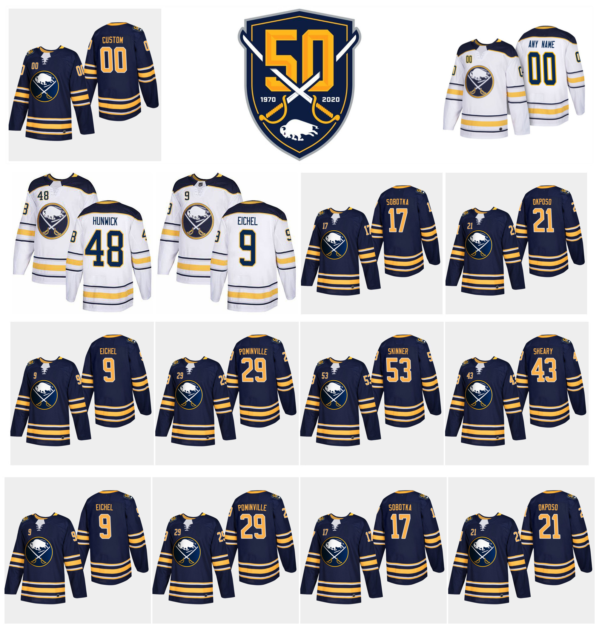 53 Jeff Skinner 50th Anniversary Buffalo Sabres Jerseys 9 Jack Eichel 26 Rasmus Dahlin Jason Pominville 6 Colin Miller Wilson Hockey Jerseys, White
53 Jeff Skinner 50th Anniversary Buffalo Sabres Jerseys 9 Jack Eichel 26 Rasmus Dahlin Jason Pominville 6 Colin Miller Wilson Hockey Jerseys, White