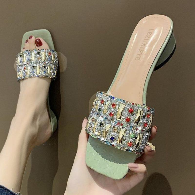 Bohemia Women Slippers Summer Square Low Heel Open Toe Outdoor Slides Casual Beach Female Ladies Shoes Zapatos De Mujer, Black
Bohemia Women Slippers Summer Square Low Heel Open Toe Outdoor Slides Casual Beach Female Ladies Shoes Zapatos De Mujer, Black
