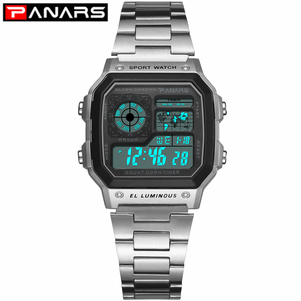 PANARS Luminous Business Watch Multi-function Women's Waterproof Wrist Watch Fitness Digital Watch Alarm Timer Clock Girls 8130, Slivery;brown
PANARS Luminous Business Watch Multi-function Women's Waterproof Wrist Watch Fitness Digital Watch Alarm Timer Clock Girls 8130, Slivery;brown
