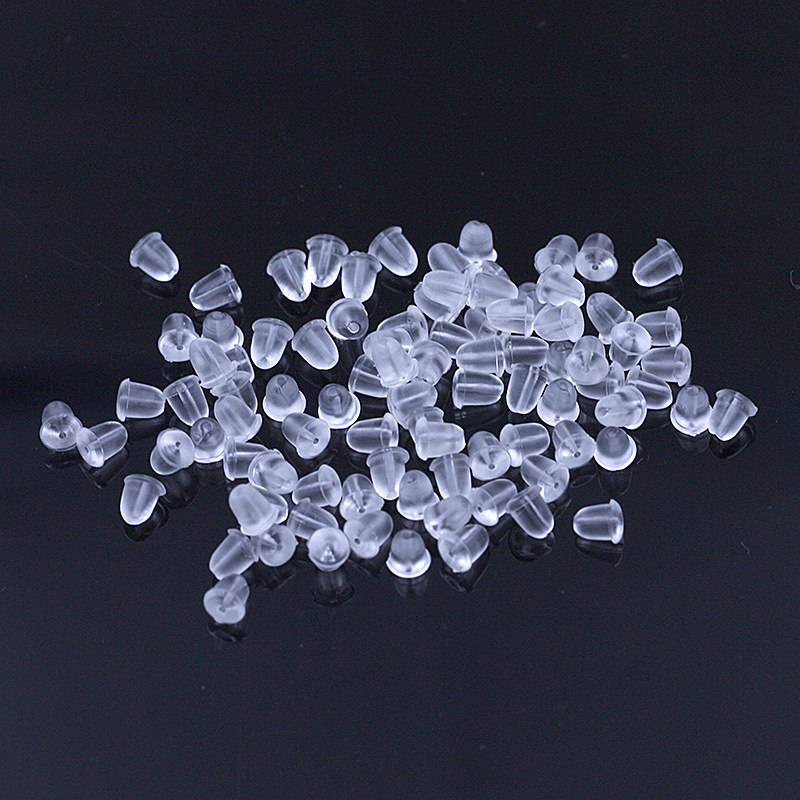 100pcs/300Pcs/1000Pcs Soft Rubber 4x4mm Earring Back Stopper For Stud Earrings DIY Jewelry Making Earring Findings Accessories