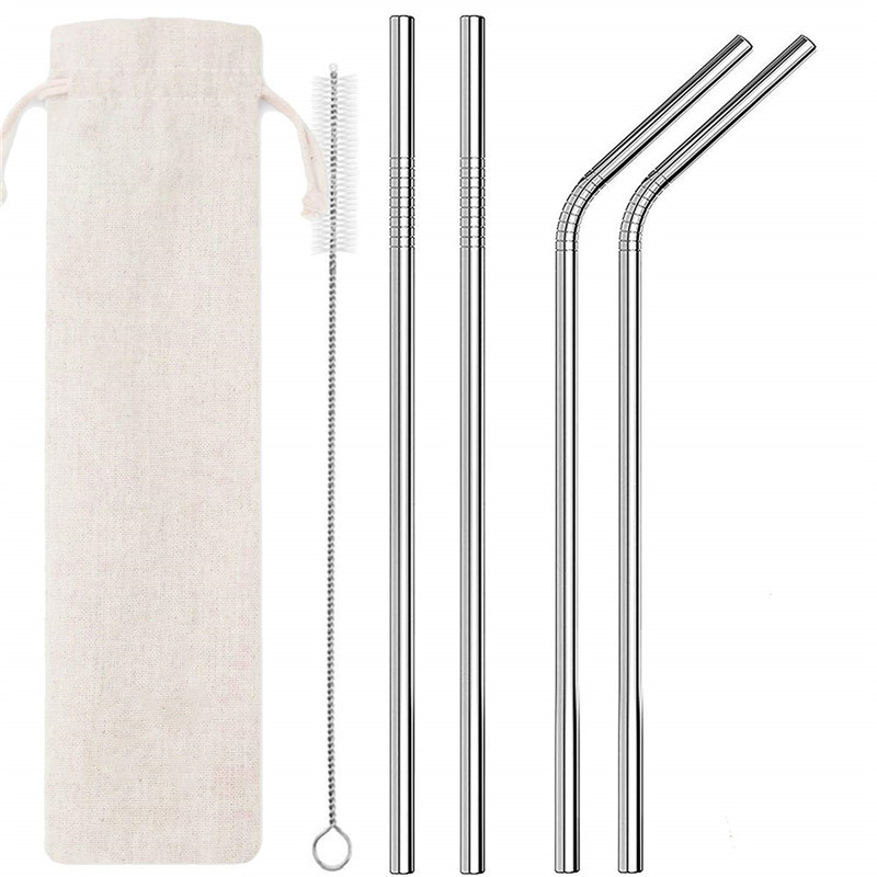 Set of 6 Stainless Steel Drinking Straw with Cleaning Brush and Pouch 2pcs Straight Straw 2pcs Bent Straw 1pcs Brush 1pcs Pouch Drink Straws
Set of 6 Stainless Steel Drinking Straw with Cleaning Brush and Pouch 2pcs Straight Straw 2pcs Bent Straw 1pcs Brush 1pcs Pouch Drink Straws