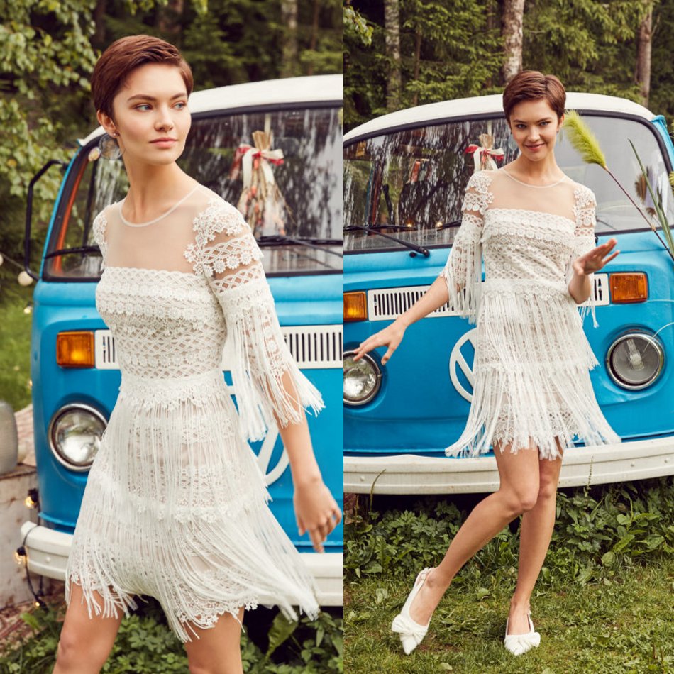 elegant sheath evening dresses lace applique tassel 1 2 long sleeves prom dress short formal dresses, Beige
elegant sheath evening dresses lace applique tassel 1 2 long sleeves prom dress short formal dresses, Beige