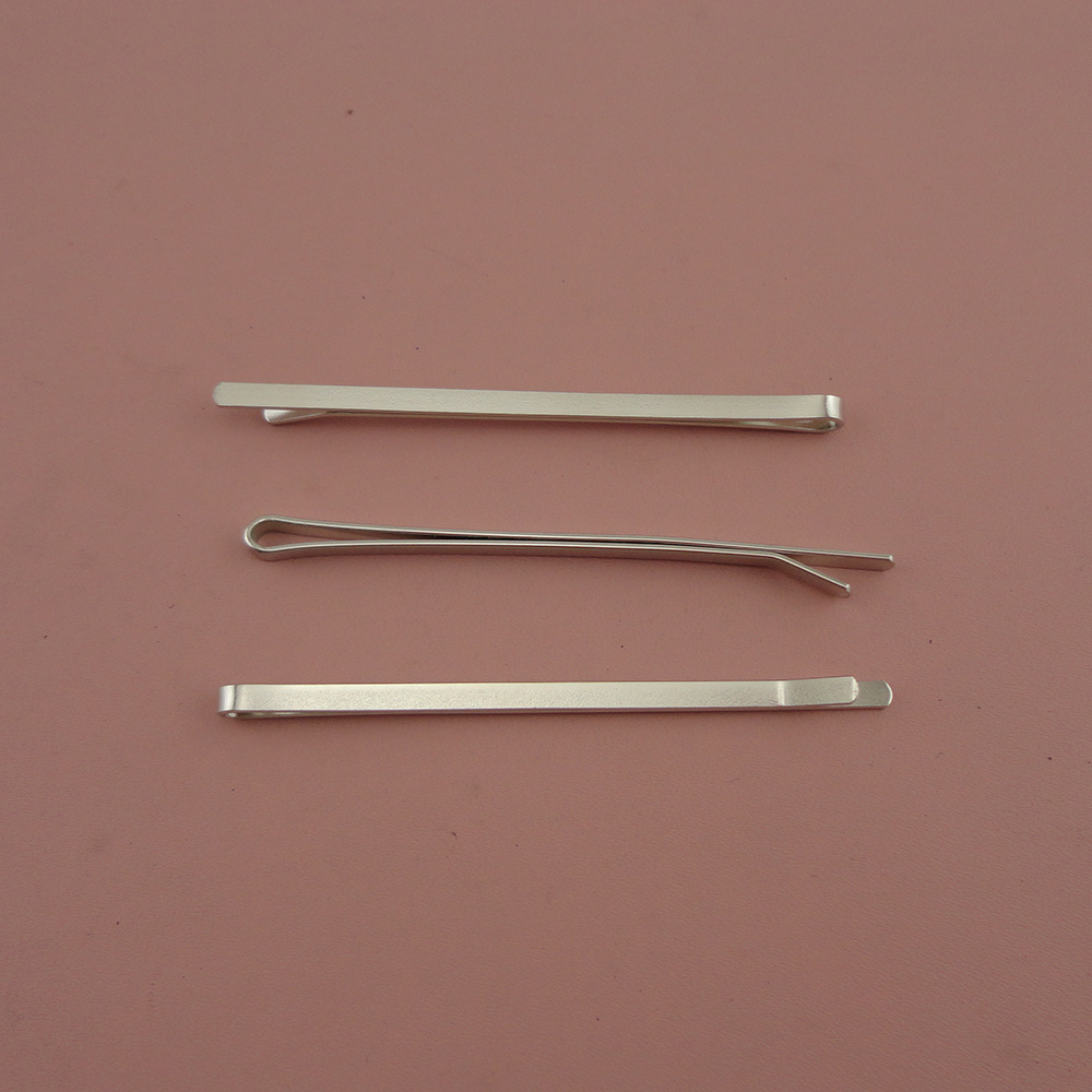 50PCS 3.0mm*7.0cm Silver finish plain flat metal bobby pins for women girls at nickle free lead free,Metal hair barrettes pins slide clips