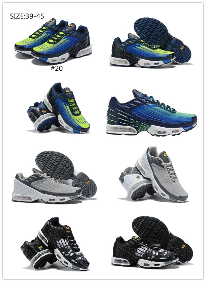 2019 Plus III 3 TN Mens designer TUNED Airings Running Shoes Classic Outdoor tn Black White Sport Shock Sneakers requin Blue Spider Eur36-45, #11
2019 Plus III 3 TN Mens designer TUNED Airings Running Shoes Classic Outdoor tn Black White Sport Shock Sneakers requin Blue Spider Eur36-45, #11