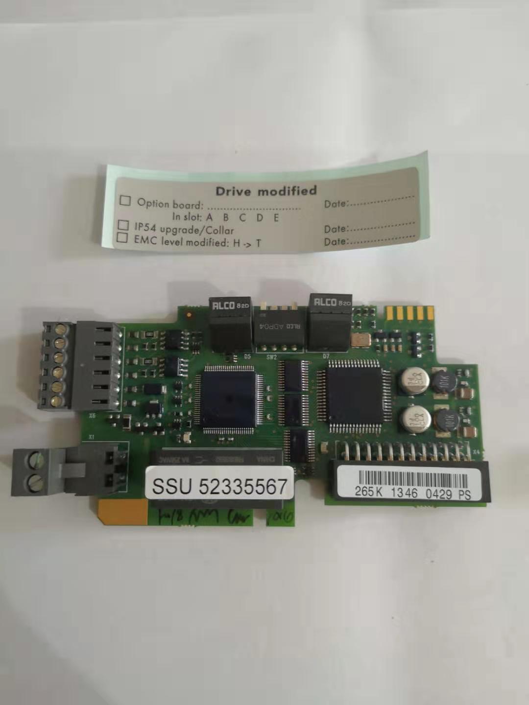 New Original Speed supervision unit Encoder board for D2V Slot C SSU 52335567 for Findland crane hoist inverter SSU V0034604
