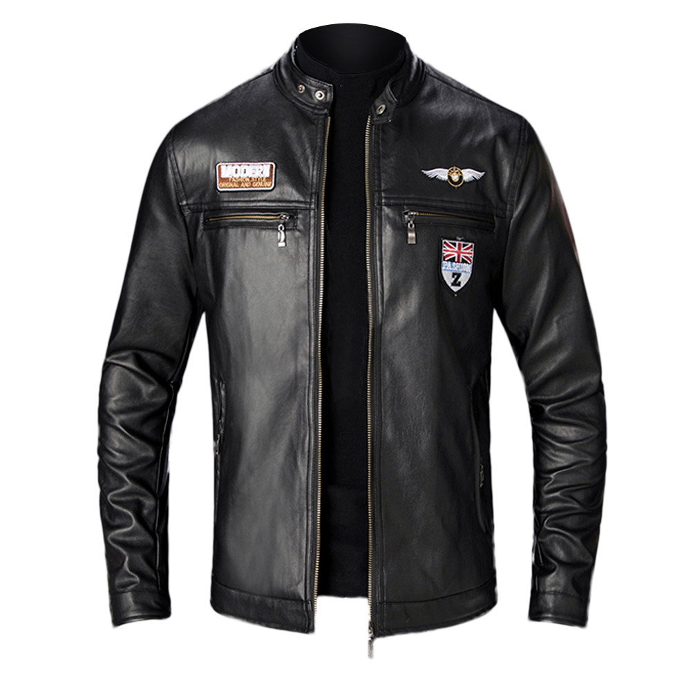 Fleece Jackets Mens Autumn Winter New Style Slim Leather Jacket Fashion Motorcycle Coat Chaqueta Hombre 5 Size, Black
Fleece Jackets Mens Autumn Winter New Style Slim Leather Jacket Fashion Motorcycle Coat Chaqueta Hombre 5 Size, Black