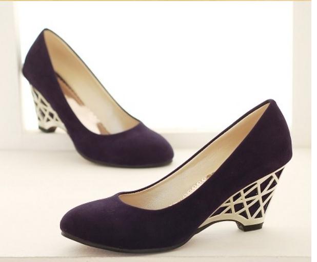 2019 Women's shoes in Spring and Autumn with New style Slope heel round head Suede@2041, Black
2019 Women's shoes in Spring and Autumn with New style Slope heel round head Suede@2041, Black
