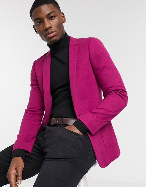 New Fashion Men's Suit Wedding Tuxedo Formal Slim Fit One Button Groom Prom Dinner Blazer Suits(Jacket+Pants)