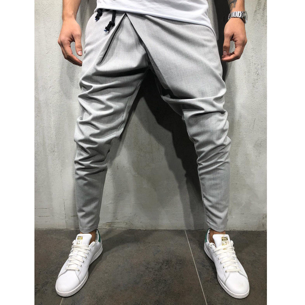 Autumn New Men Sport Pants Long Trousers Causal Tracksuit Fitness Workout Joggers Harajuku Gym Sweatpants Streetwear C19040801