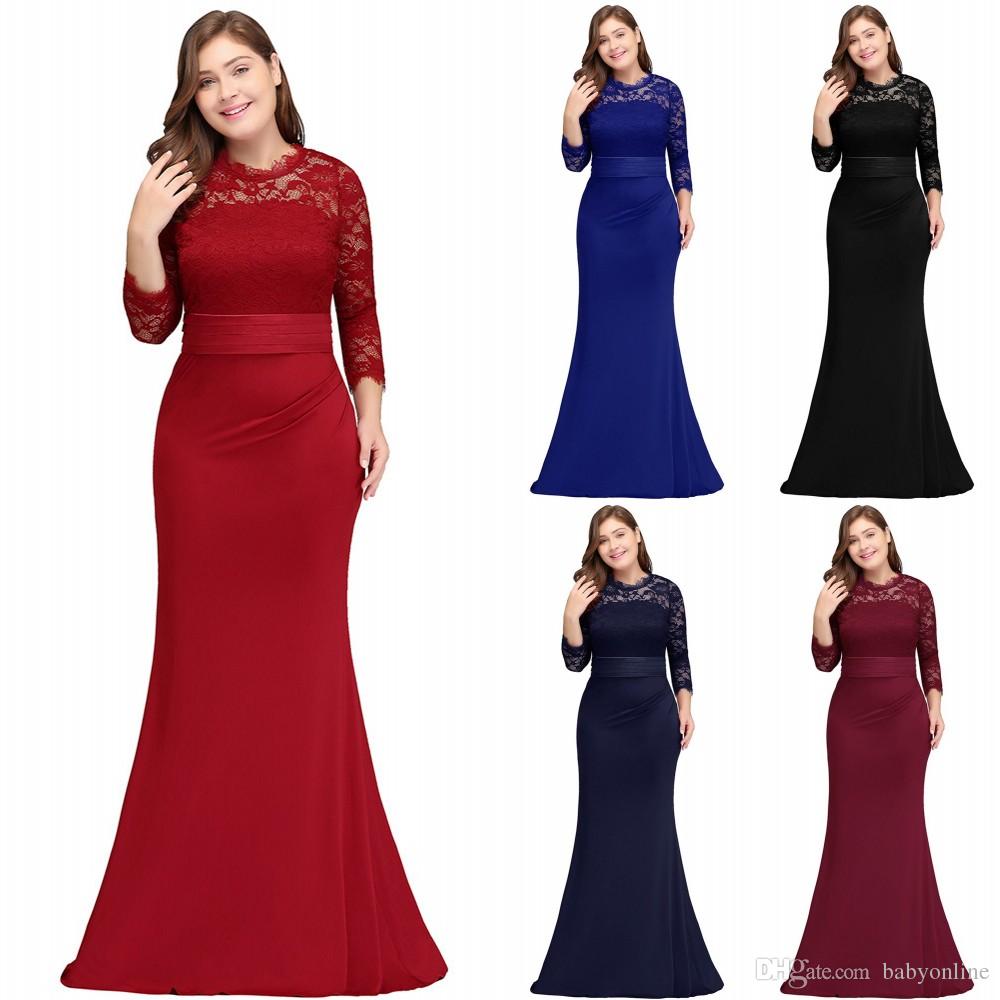 Robe De Soiree Plus Size Dresses Cheap Red Royal Blue Long Mermaid Evening Party Gowns Dress Vestido De Festa Cps613
