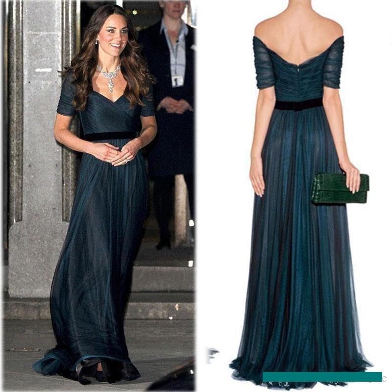 Kate Middleton A Line Celebrity Dresses Evening Wear Sweetheart off shoulder ruched tulle Prom Gowns Belt Jenny Packham Plus size XS-XXXL, Red
Kate Middleton A Line Celebrity Dresses Evening Wear Sweetheart off shoulder ruched tulle Prom Gowns Belt Jenny Packham Plus size XS-XXXL, Red