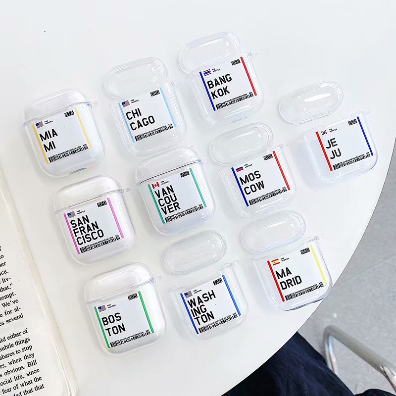 Creativity boarding pass Cover Cases for Airpods 1 2 Pro 3 Fashion Designer AirpodsCases True wireless 100% Protective AirPod Transparent, #6
Creativity boarding pass Cover Cases for Airpods 1 2 Pro 3 Fashion Designer AirpodsCases True wireless 100% Protective AirPod Transparent, #6