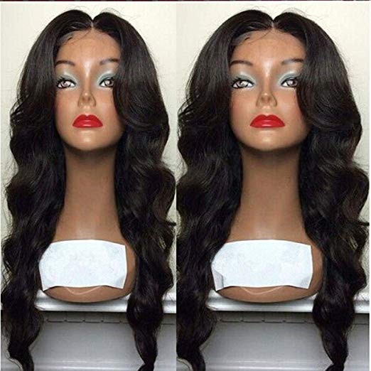 Long Fluffy Curly wavy brazilian lace front Wigs for Black Women Full Hair Wigs with Air Bangs Female Wig 180% Natural Looking