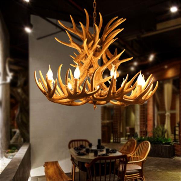 Antlers Resin Chandelier Lamp Modern LED Antler Chandelier Lustre Chandeliers E14 Vintage Lights Novelty Lighting pendant lights