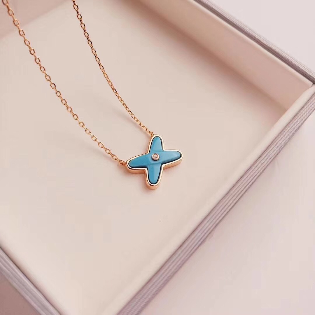 Fashion- luxurious quality pendant necklace in rose gold plated charm jewelry Free shipping PS7009