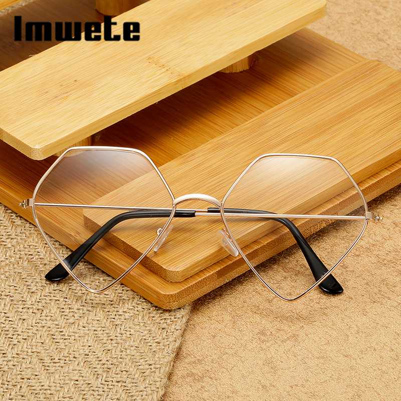 Imwete Oversized Transparent Vintage Diamond Polygon Women Glasses Frame Anti-Blue Ray Lens Female Decorating Eyewear Frame
Imwete Oversized Transparent Vintage Diamond Polygon Women Glasses Frame Anti-Blue Ray Lens Female Decorating Eyewear Frame