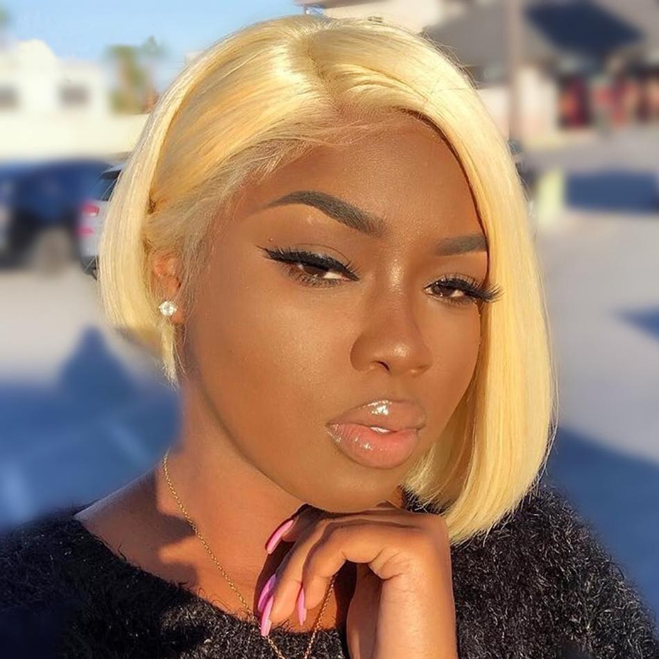 13x6 613 Blonde Short Bob Wigs Remy Brazilian Straight Lace Wig Ombre Lace Front Human Hair Wig For Women
13x6 613 Blonde Short Bob Wigs Remy Brazilian Straight Lace Wig Ombre Lace Front Human Hair Wig For Women