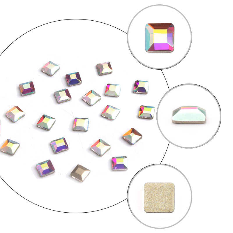20 Pcs/pack Colorful Nail Rhinestones 3mm Square Glass Crystal Stones Designs 3D DIY Nail Art Decorations Gems Manicure Tools
20 Pcs/pack Colorful Nail Rhinestones 3mm Square Glass Crystal Stones Designs 3D DIY Nail Art Decorations Gems Manicure Tools
