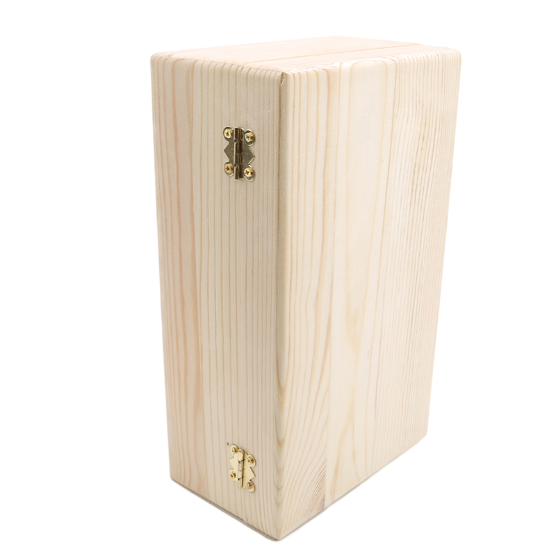 Wooden Storage Box Log Color Pine Rectangular Flip Solid Wood Gift Box Handmade Craft Jewelry Case