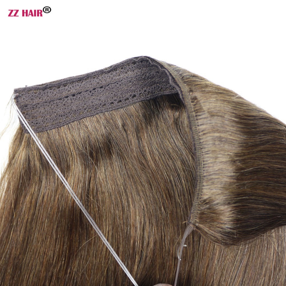 16"-28" One Piece Set 140g 100% Brazilian Remy Flip Human Hair Extensions Fish Line No Clips Natural Straight
